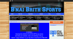 Desktop Screenshot of bnaibrithsports.ca