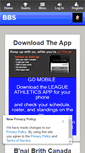 Mobile Screenshot of bnaibrithsports.ca